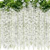 6 ft. White Artificial Other Wisteria Vine Silk Wisteria Flowers ...