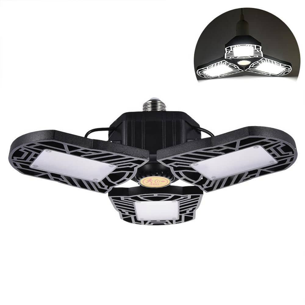 Nersunda 60Watt Deformable LED Garage Light Ceiling Shop Light, Daylight MH0047 The Home Depot