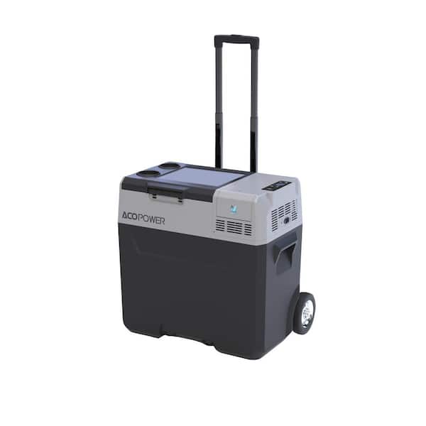 50 qt. Portable Car Refrigerator, Cooler, Freezer, Stretchable Handle for Camping, Travel, Boating, Outdoor Adventures