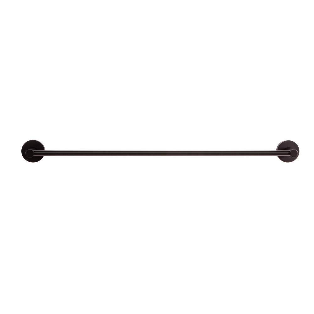 Kelton Matte Black 24-Inch Wall Mounted Towel Bar