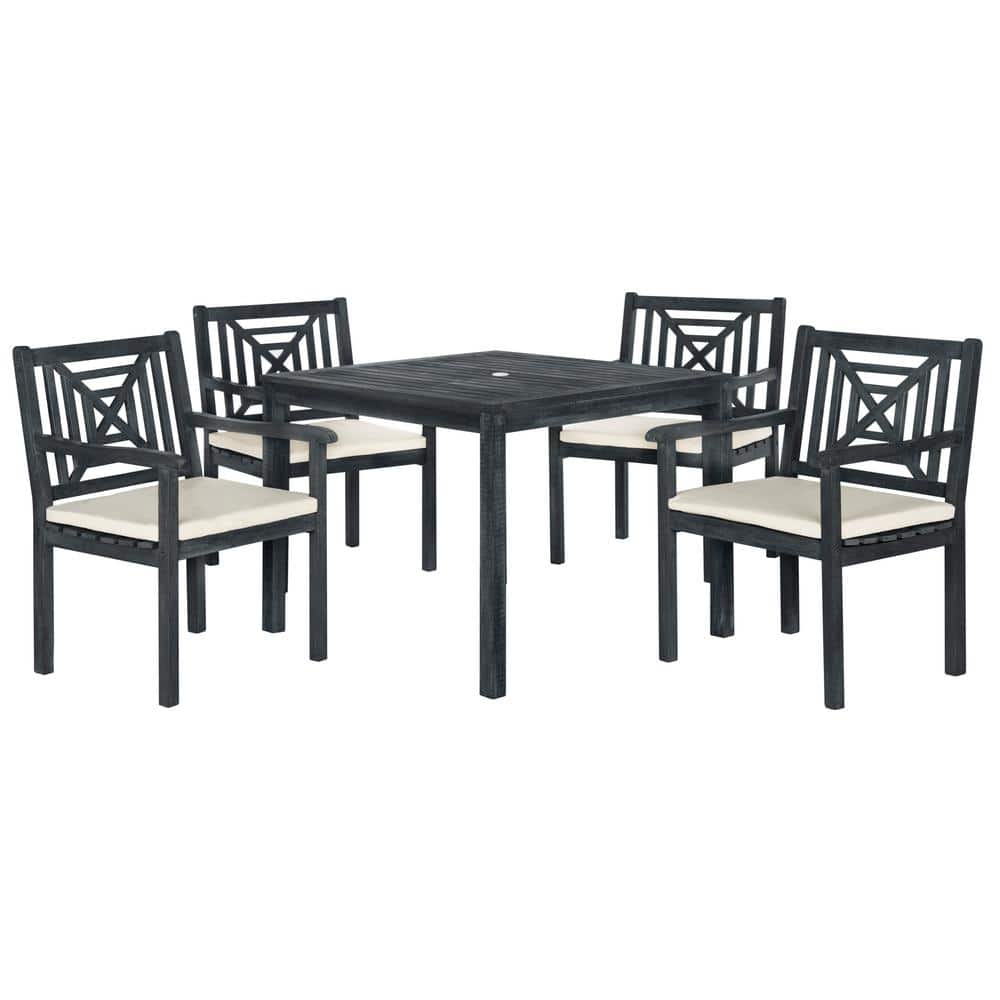 Reviews for SAFAVIEH Del Mar Dark Slate Gray 5Piece Wood Outdoor