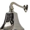 Litton Lane 6 in. Silver Brass Nautical Bell 042068 - The Home Depot