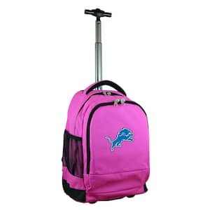 NFL Detroit Lions 19 in. Pink Wheeled Premium Backpack