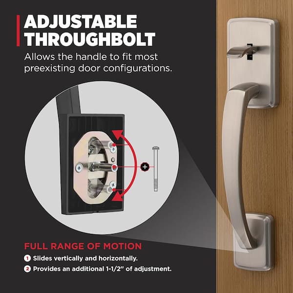 Home Decorators Collection Brentford Satin Nickel Double Door
