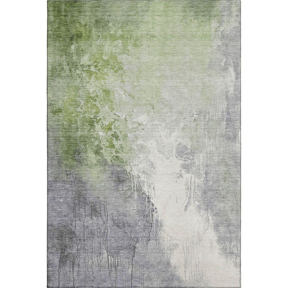 Mayfield Premium Machine Washable Abstract AMF1842 Aloe 3 ft. x 4 ft. Area Rug price history on PriceWatchPro