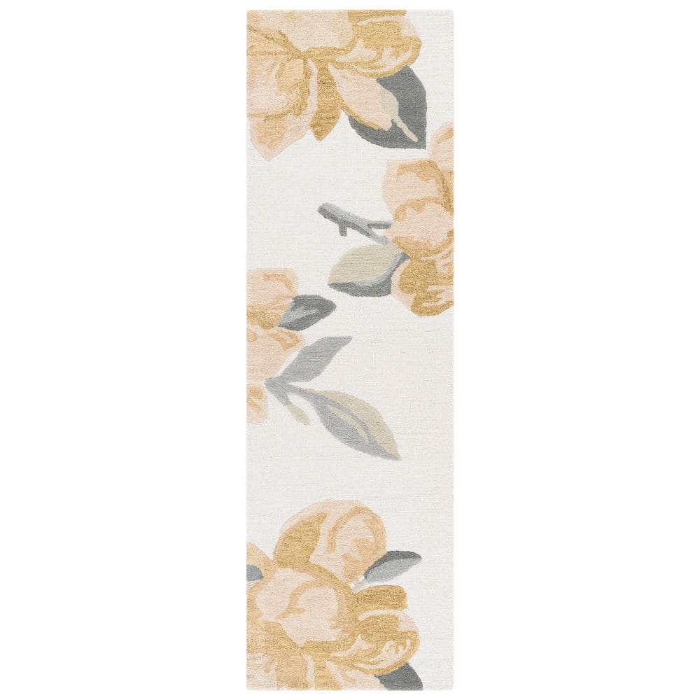 Jardin 2 ft. x 8 ft. Ivory/Beige Oversized Flower Runner Rug price history on PriceWatchPro