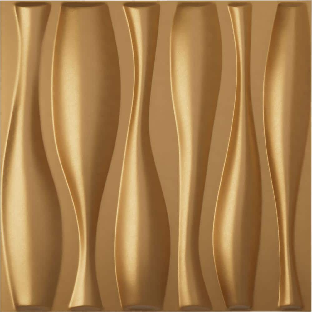 19 5/8 in. x 19 5/8 in. Fairfax EnduraWall Decorative 3D Wall Panel, Gold (12-Pack for 32.04 Sq. Ft.) price history on PriceWatchPro