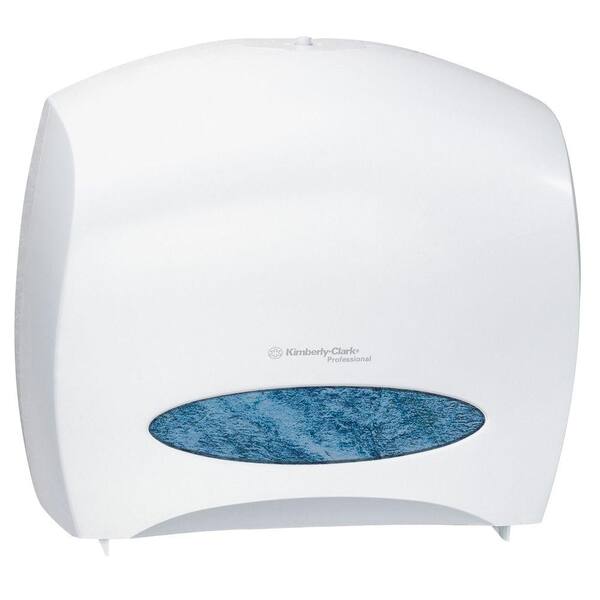 Kimberly-Clark PROFESSIONAL JRT Jr. Escort White Jumbo Roll Bathroom Tissue Dispenser