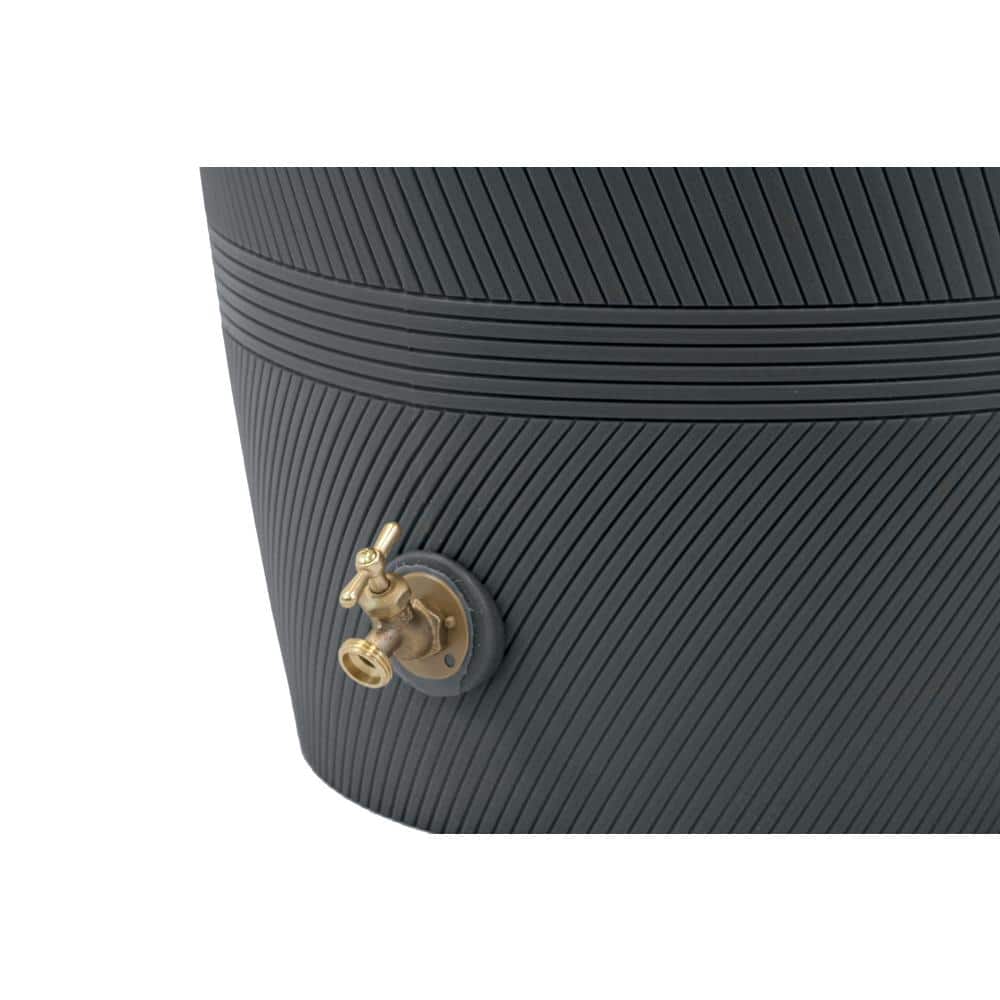 Havana Dark Granite 50 Gallon Rain Saver with Planter Top