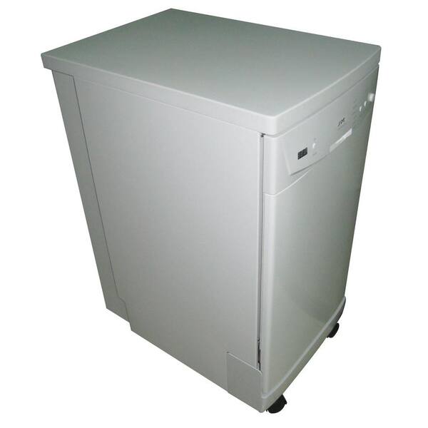 SPT 18 in. Front Control Portable Dishwasher in White with Energy Star-DISCONTINUED