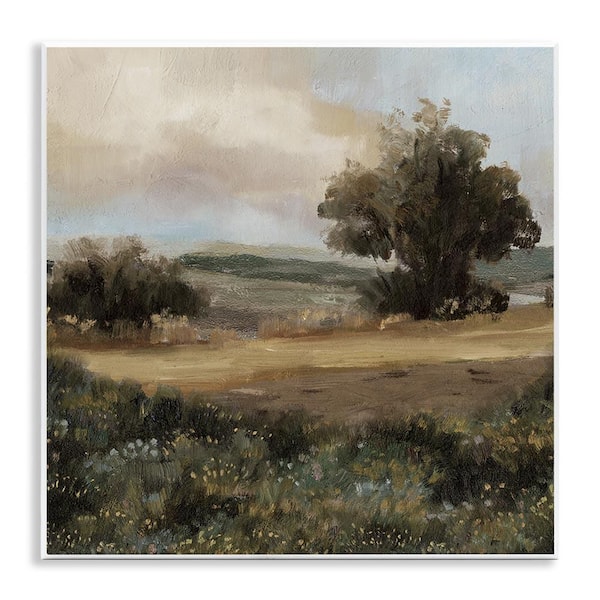 Vast Country Terrain by Cloverfield and Co. Unframed Nature Graphic Art Print 12 in. x 12 in.