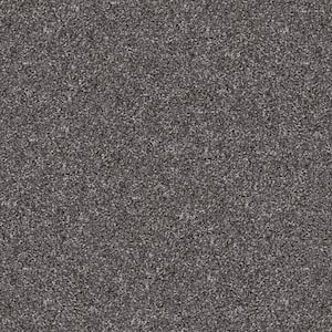 River Rocks III - Rod Iron - Gray 65.6 oz. SD Polyester Texture Installed Carpet