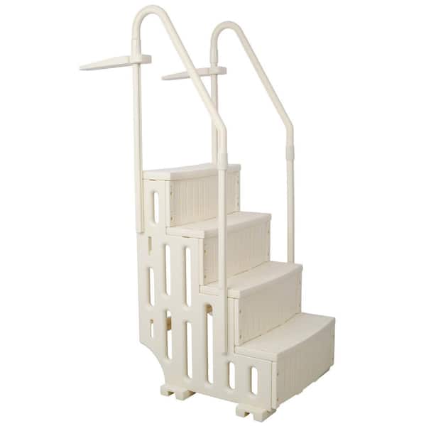 COOLSHARK In Step Ladder Ladder 4-Step Plastic for Above Ground Pool