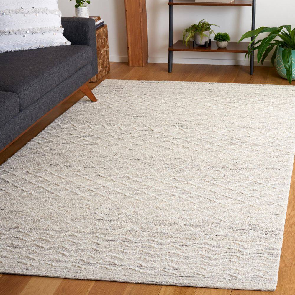 Ebony 5 ft. x 8 ft. Light Gray/Ivory Chevron Diamond Area Rug price history on PriceWatchPro