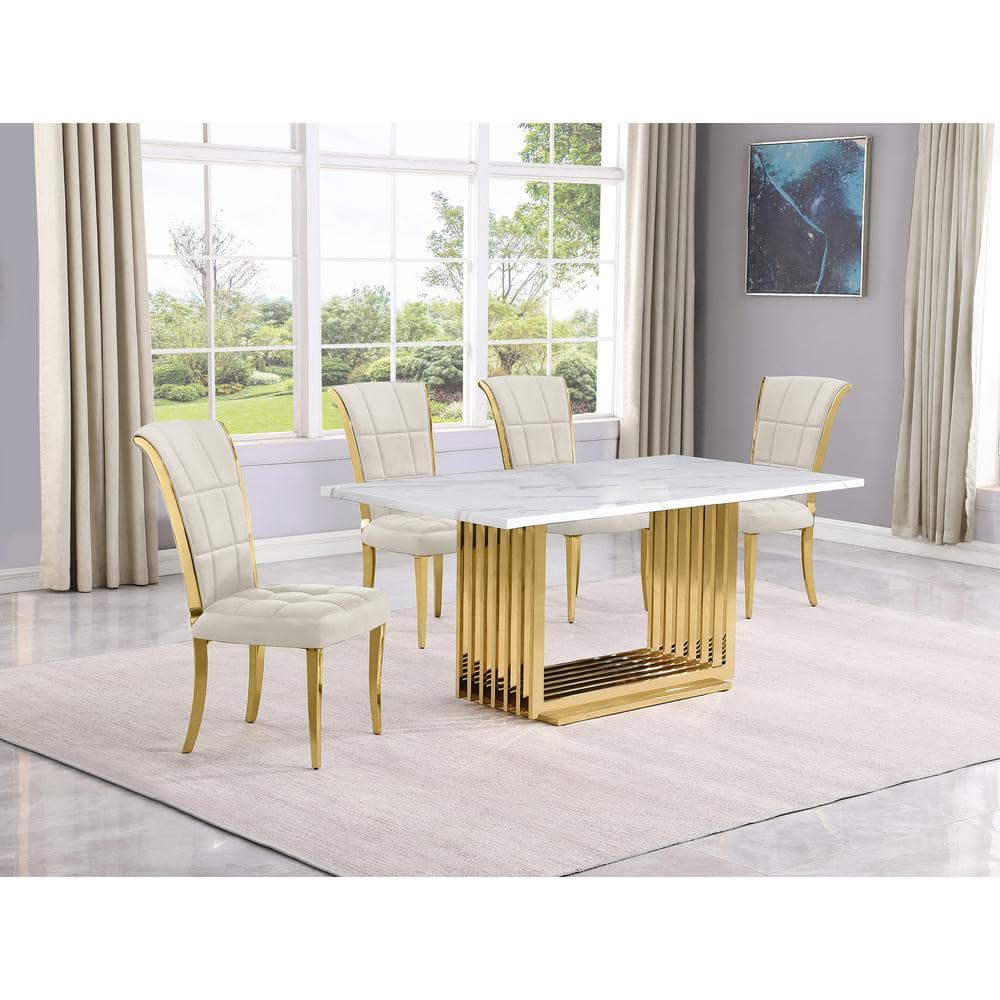 Cream dining room online set