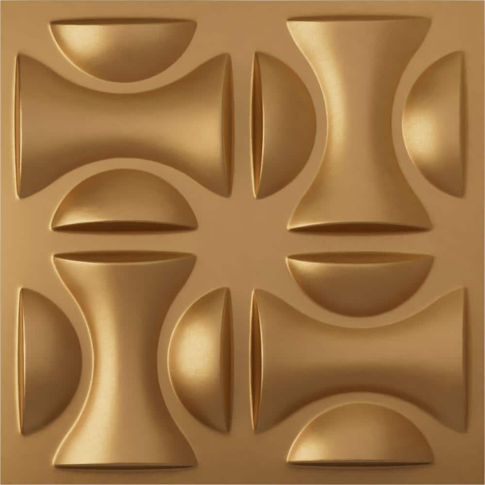 19 5/8 in. x 19 5/8 in. York EnduraWall Decorative 3D Wall Panel, Gold (12-Pack for 32.04 Sq. Ft.) price history on PriceWatchPro