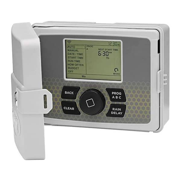 110-Volt Smart Indoor/Outdoor 6 Station WiFi Sprinkler System Controller Automatically control your sprinkler Gray