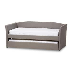 Camino Contemporary Gray Fabric Upholstered Twin Size Daybed