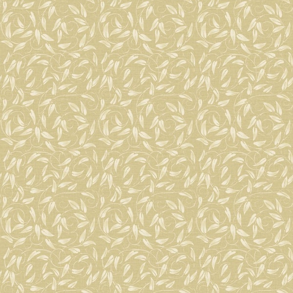 Unbranded Llewelyn-Bowen Off The Wall Yellow Floral Tit Willow Matte Finish Non-Pasted Non-Woven Wallpaper Sample