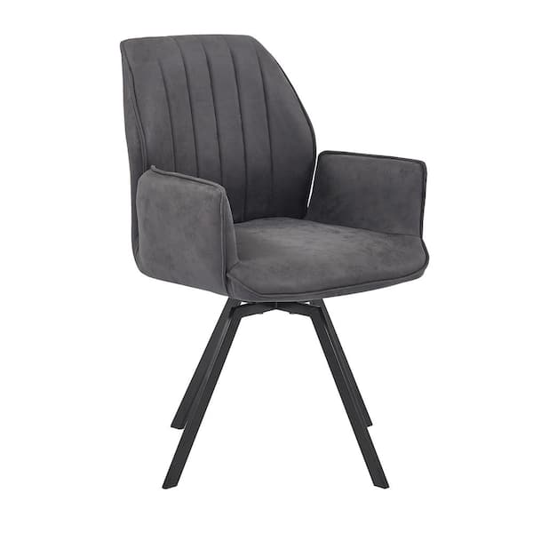 Best Master Furniture Dolph Gray Polyester Arm Chairs (Set of 2)