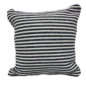 Edie@Home Indoor & Outdoor Fishnet Pleat Light Blue 18x18 Decorative Pillow  HMD09320714127 - The Home Depot