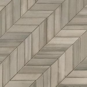 Water Color Grigio 12 in. x 15 in. x 10 mm Matte Porcelain Mosaic Tile (5.2 sq. ft. / case)