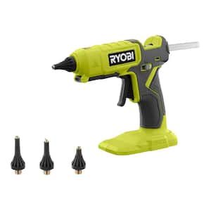 ONE+ 18V Cordless Dual Temperature Glue Gun (Tool Only) with 3-Piece Glue Gun Accessory Nozzles