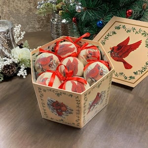 Cardinal Shatterproof Ball Christmas Ornaments (14-Pack)