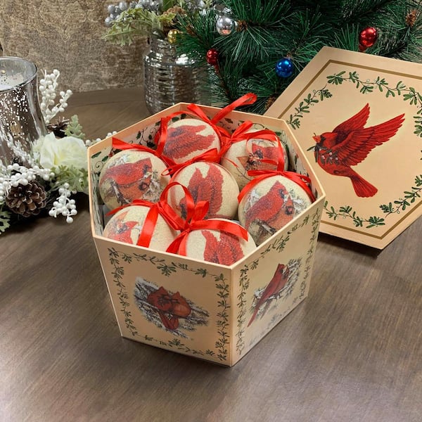 Unbranded Cardinal Shatterproof Ball Christmas Ornaments (14-Pack)