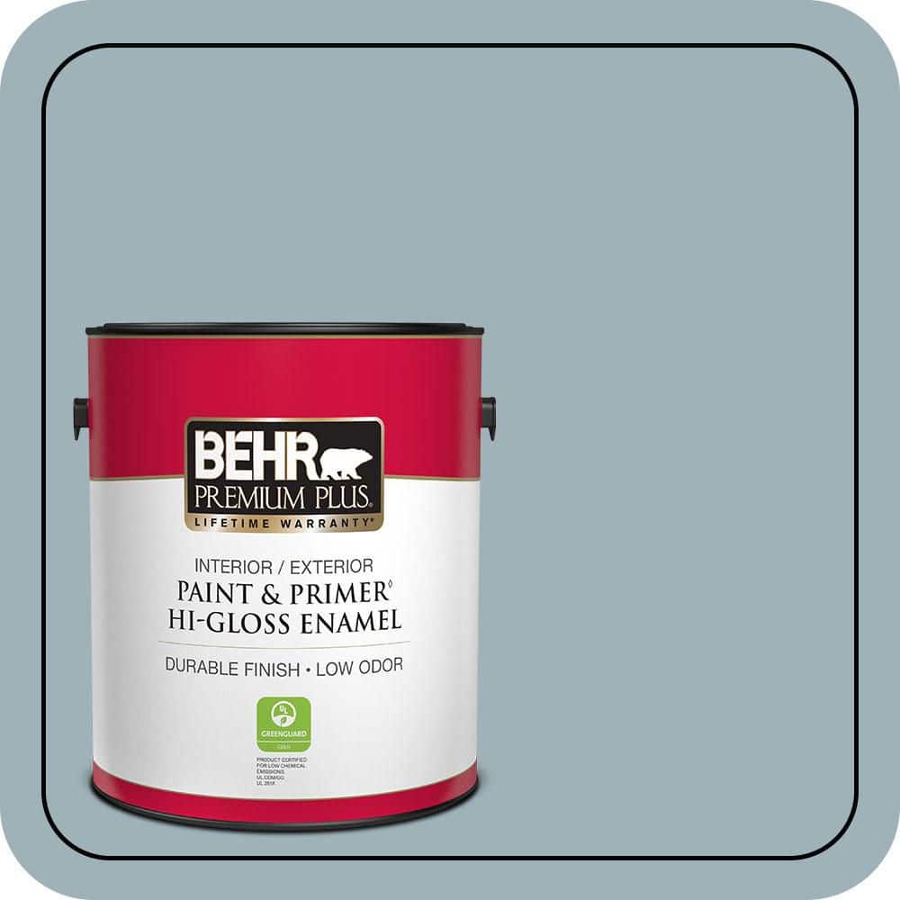 1 gal. #540E-3 Blue Fox Hi-Gloss Enamel Interior/Exterior Paint & Primer price history on PriceWatchPro