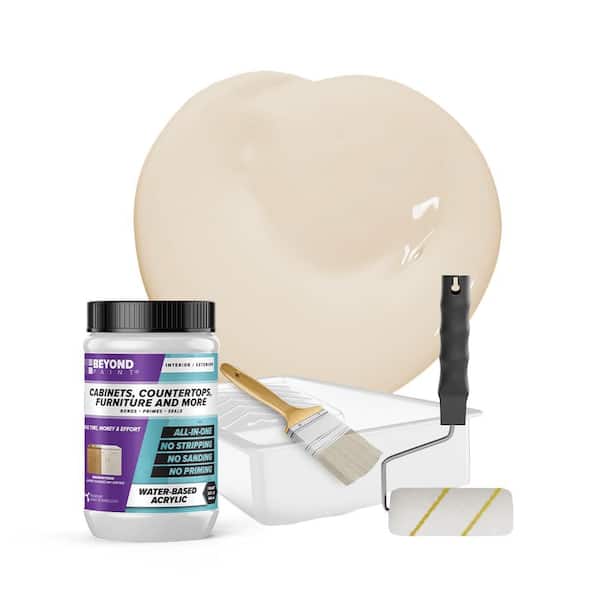 BEYOND PAINT 1 qt. Off White Cabinets, Countertops, Furniture and More Multi-Surface All-in-One Interior/Exterior Refinishing Kit
