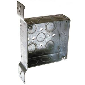 4 in. Welded Square Electrical Box, Bracket (25-Pack)