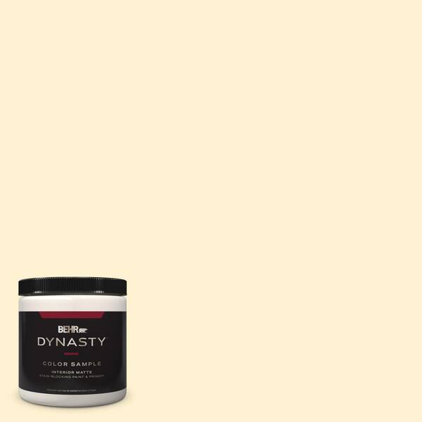 BEHR DYNASTY 8 oz. #ICC-30 Cashmere Sweater Matte Stain-Blocking Interior/Exterior Paint and Primer Sample