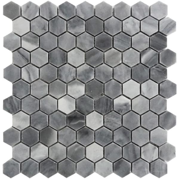 Hex Sharp Pebble, Fabric