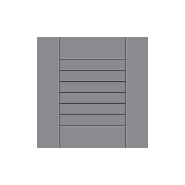 Tampa 13 in. W x 0.75 in. D x 13 in. H in Lighthouse Gray Matte Cabinet Door Sample