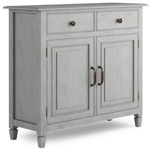 Connaught SOLID WOOD 40 in. Wide Traditional Entryway Storage Cabinet in Fog Grey