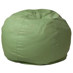 Small Solid Green Kids Bean Bag Chair