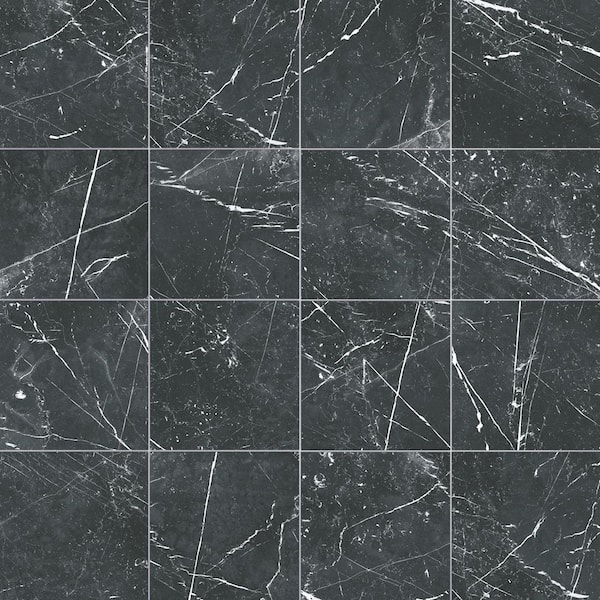 Merola Tile Timeless Marquina 9-3/4 in. x 9-3/4 in. Porcelain Floor and Wall Tile (10.88 sq. ft./Case)