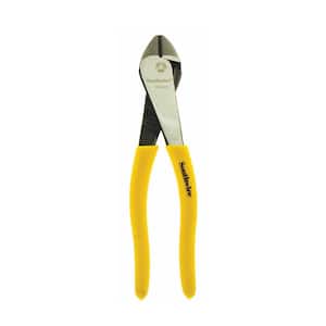 8 in. Angled Head High-Leverage Diagonal Cutting Pliers with Dipped Handles