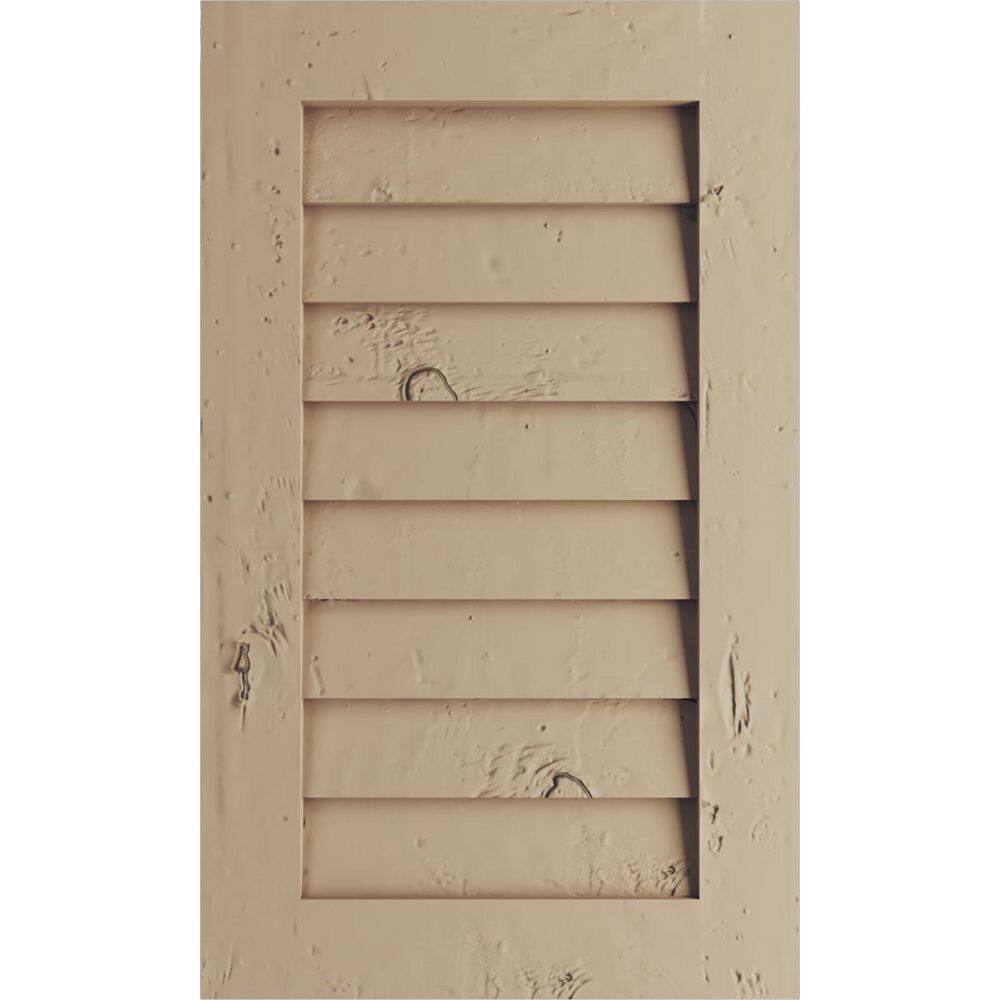 12 in. x 18 in. Rectangular Knotty Pine Polyurethane Timberthane Faux Wood Non-Functional Paintable Gable Vent price history on PriceWatchPro