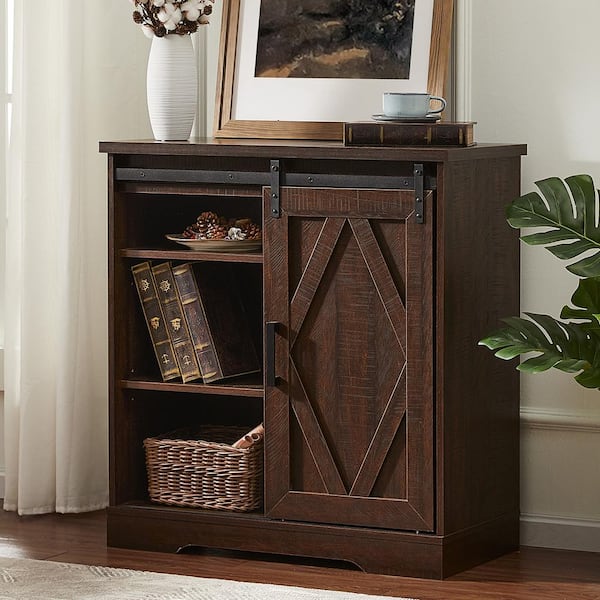 entryway table with sliding barn doors