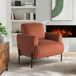 Knoxville Rust Velvet Arm Chair