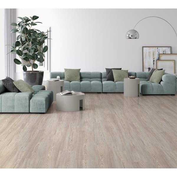 Kimball Mill Oak 12 mm T x 8.03 in W Waterproof Laminate Wood Flooring (15.9 sqft/case)