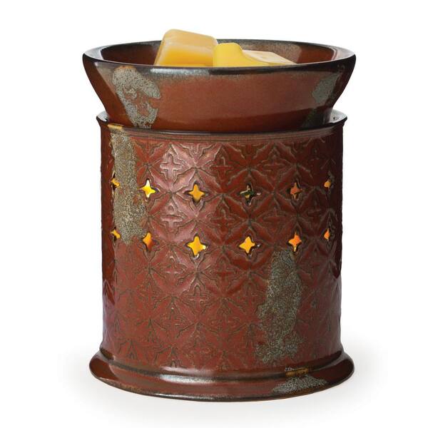 Candle Warmers Etc 7.3 in Moroccan Spice 2-in-1 Flickering Fragrance Warmer