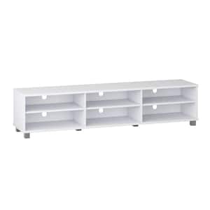 Hollywood White TV Stand for TVs up to 85 in.