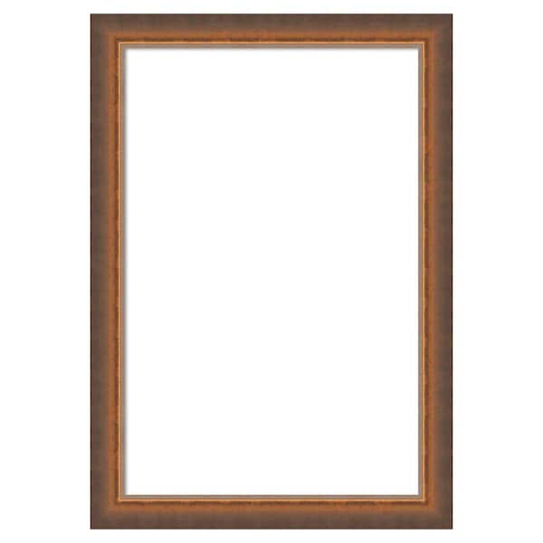 Amanti Art 2-Tone Bronze Copper 14 in. x 20 in. Wood Framed Dry Erase Magnetic Memo Board