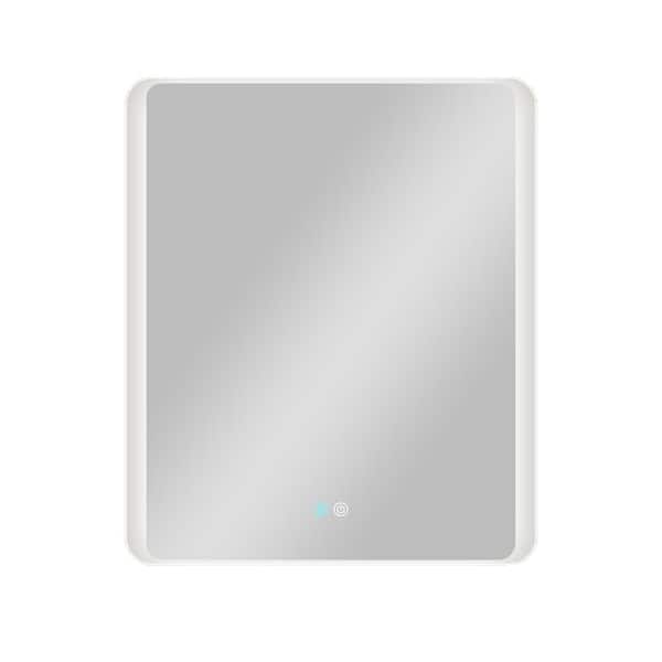 FAMYYT 30 in. W x 36 in. H Backlit Rectangular Frameless Dimmable LED Light Anti-Fog Wall Bathroom Vanity Mirror