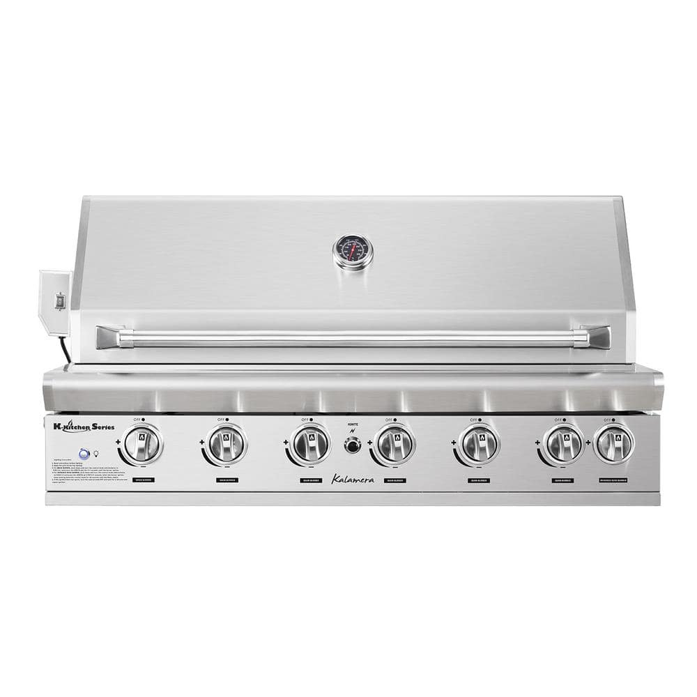 Kalamera 6-Burner Stainless Steel Built-In Gas Grill