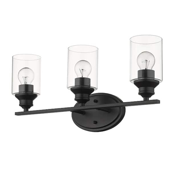 Acclaim Lighting Gemma 3-Light Matte Black Vanity