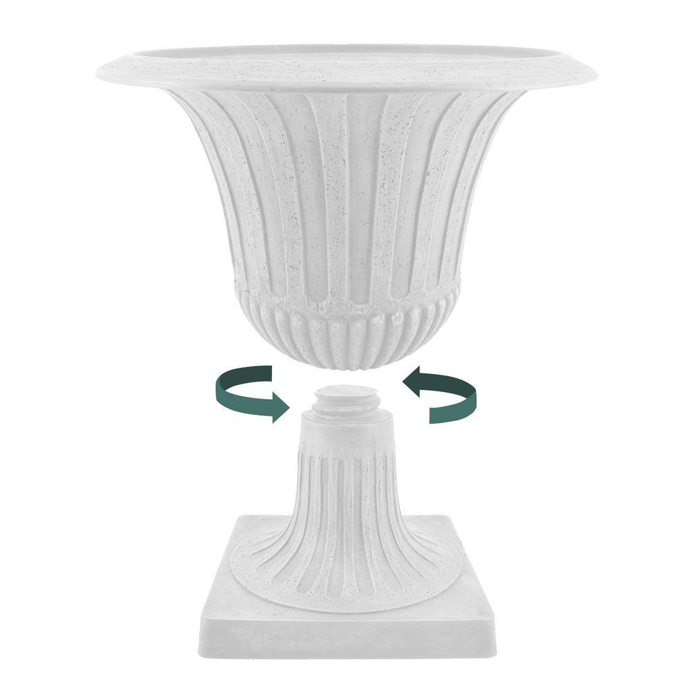 Eco-Friendly Medium Worthington Urn Planter in Cement Finish
